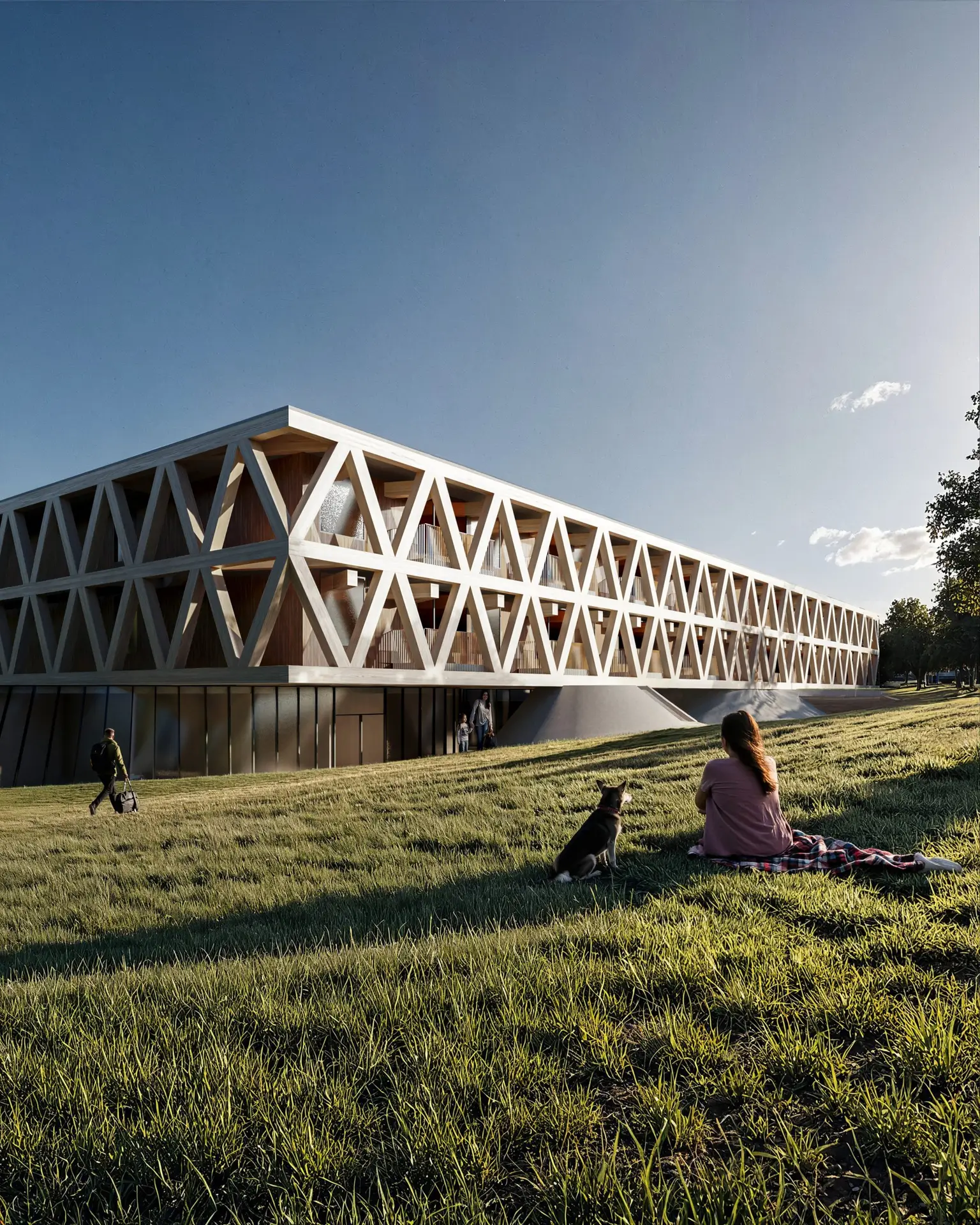 render architettura Rovereto concorso